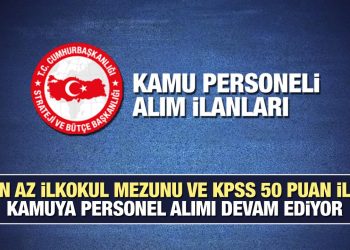 Kamuya en az ilkokul mezunu 9.719 memur ve işçi aranıyor! 2022 Eylül ayı kamu iş ilanları