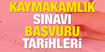 Kaymakamlık sınavı müracaatları alınmaya başladı! Kaymakamlık sınavı müracaat koşulları ve müfredat bilgisi